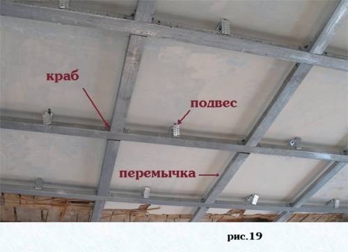 Краб, перемычка и подвес в использовании