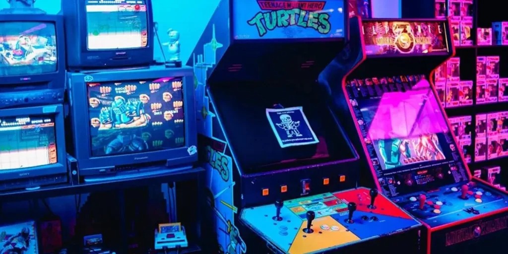 Different arcade game cabinets l